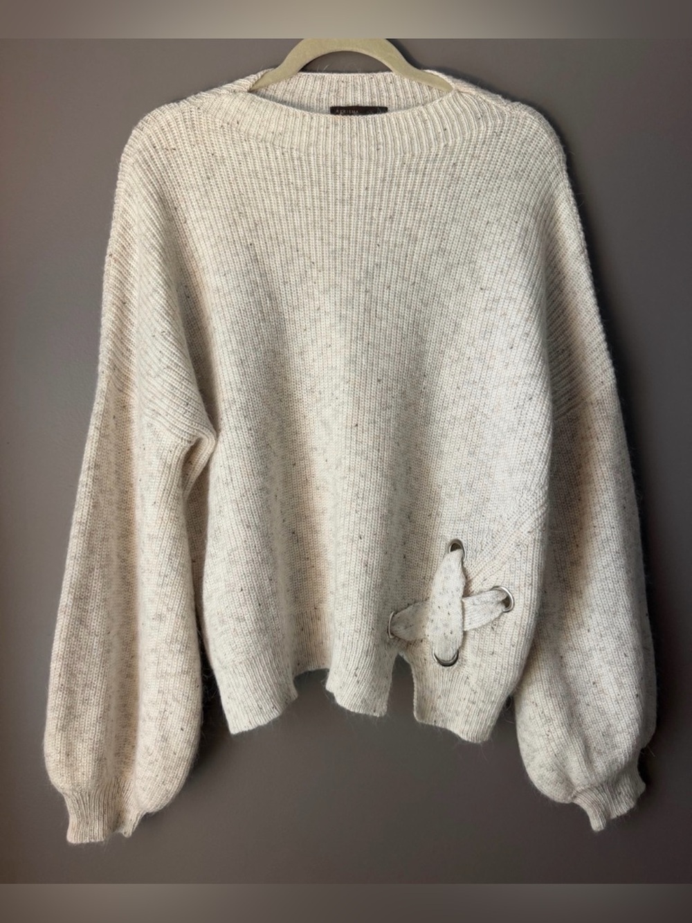 Kerisma Cream Speckled Crewneck Sweater